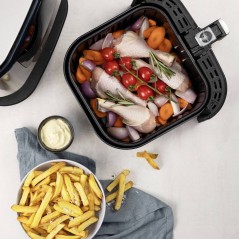 Princess Deluxe 182060 Airfryer 1700W - Premium Rustfrit Stål for Sundere Madlavning!